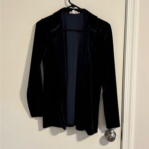 Elegant Black Velvet Women's Jacket